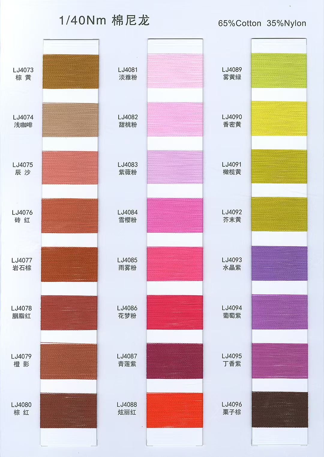 1/40Nm 棉尼龙