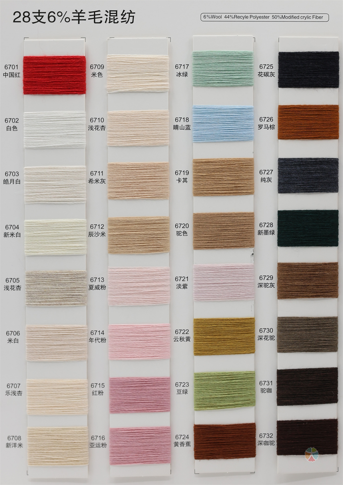 28/1 6%羊毛混纺