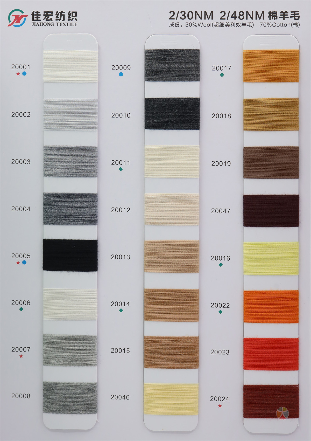 2/30NM 2/48NM 棉羊毛