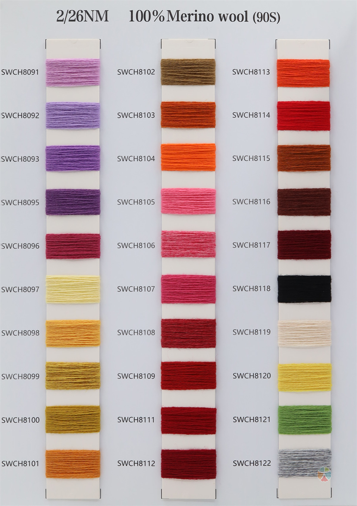 2/26NM 100%Merino wool (90s)