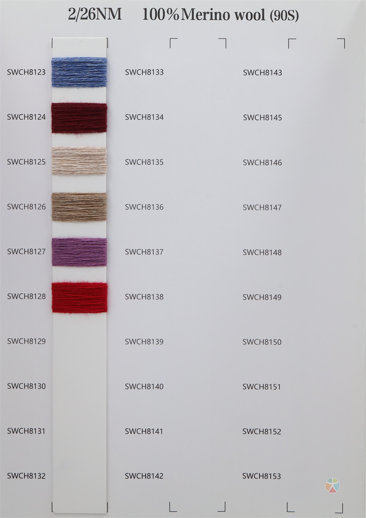 2/26NM 100%Merino wool (90s)