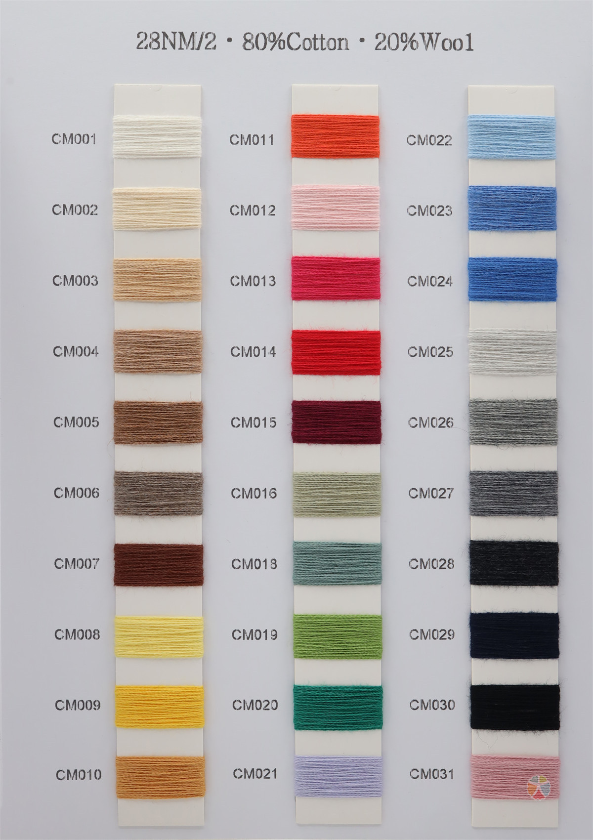 28NM/2 80%Cotton 20%Wool