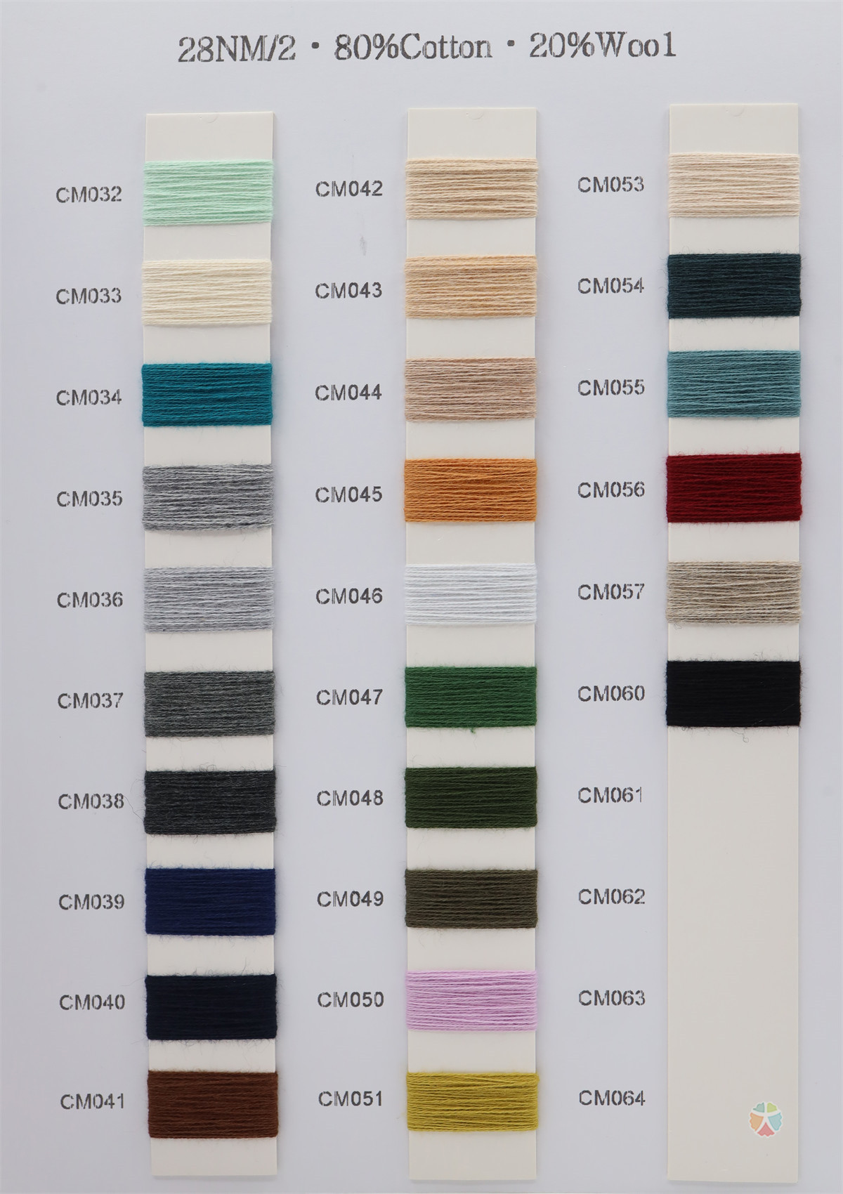 28NM/2 80%Cotton 20%Wool