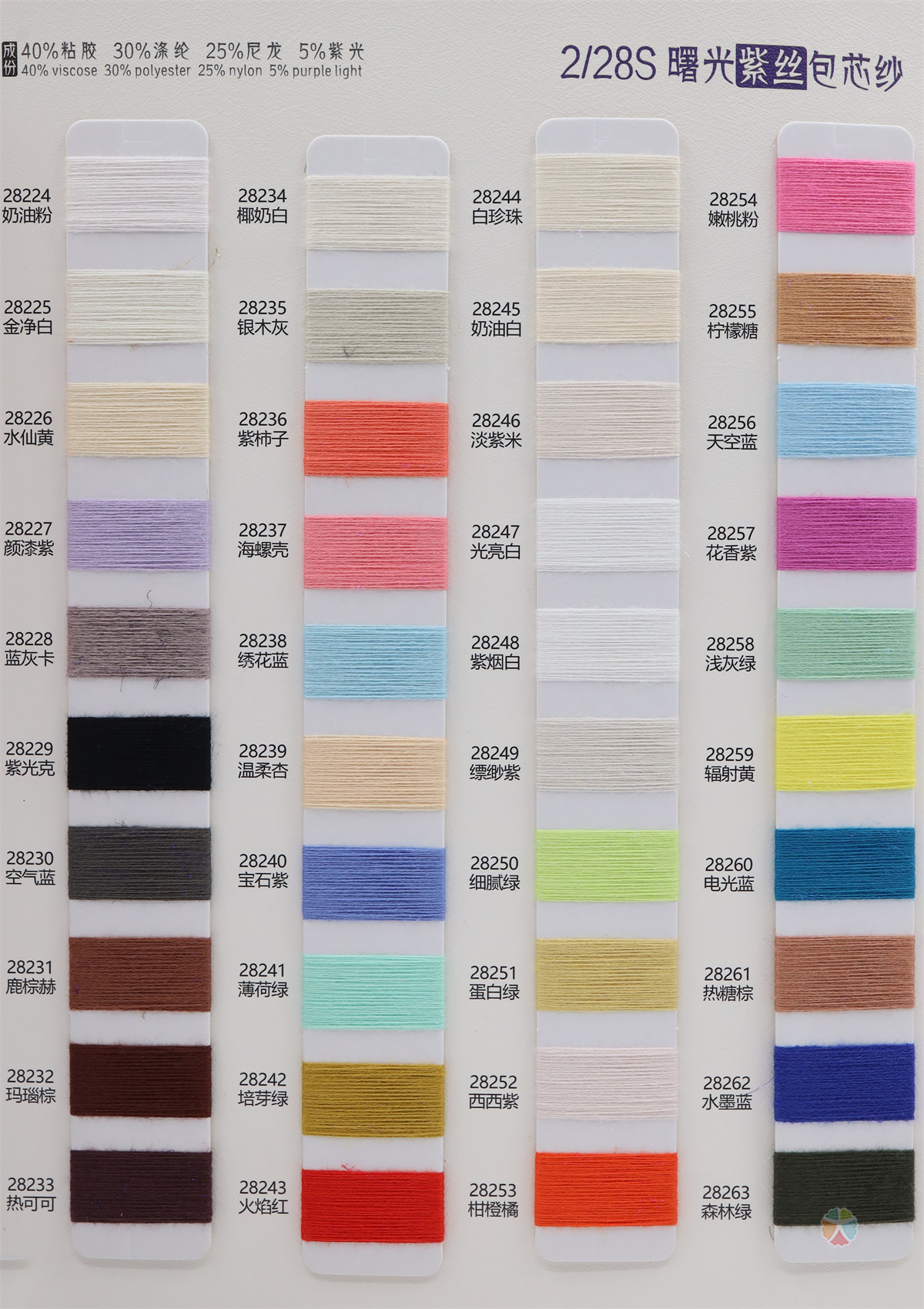 2/28S 进口银丝包芯纱