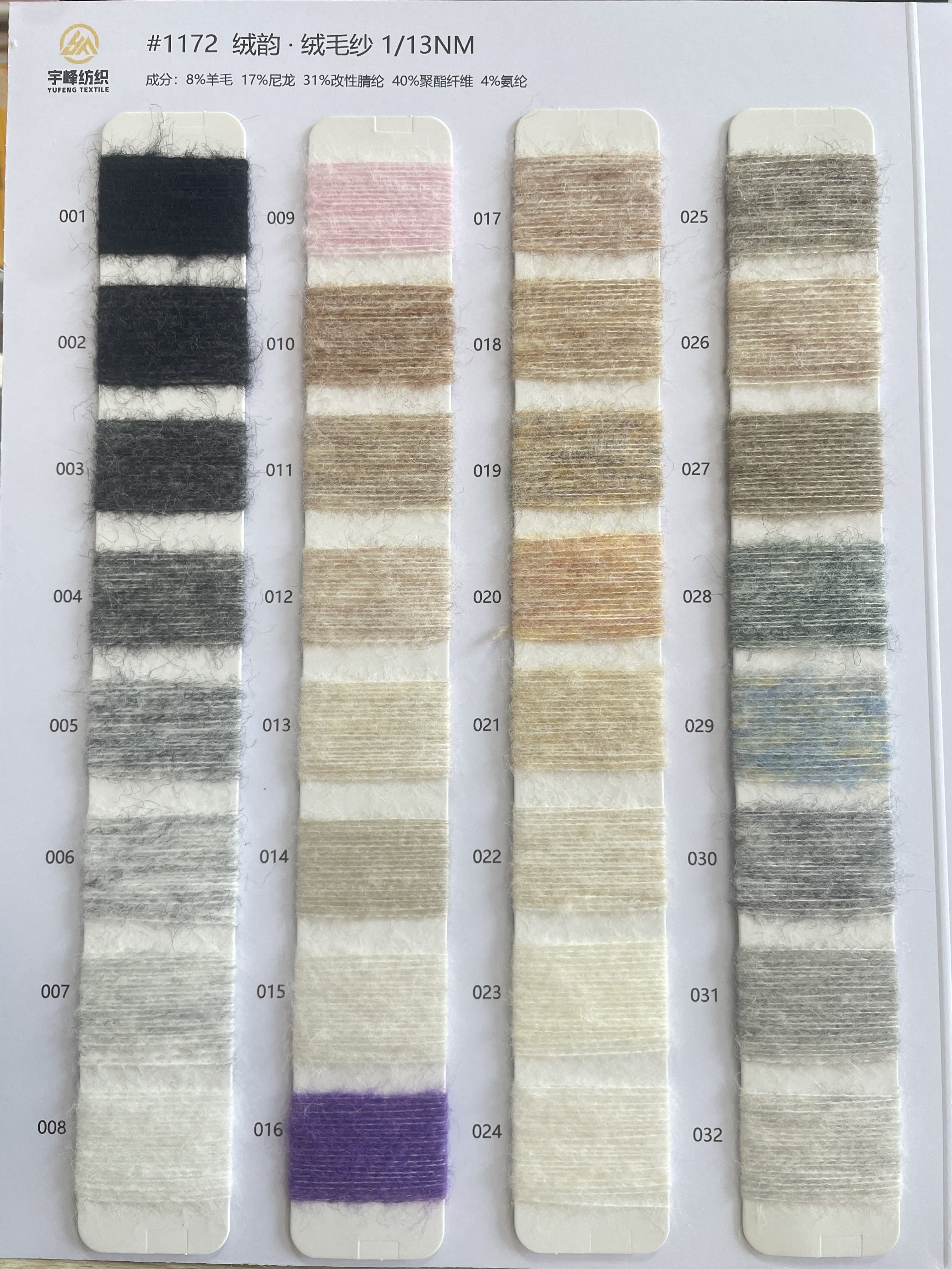 1172 绒韵·绒毛纱13支 磨毛纱13支