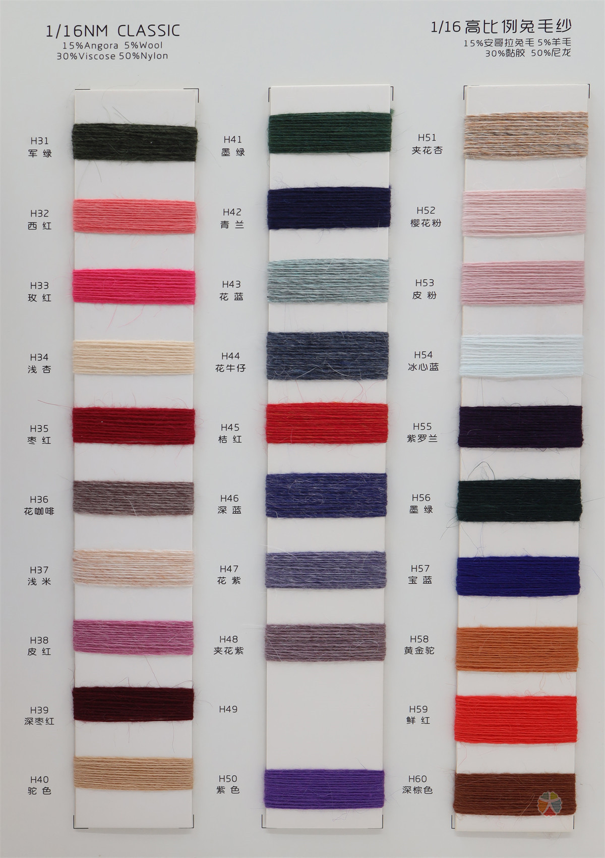 1/16 高比例免毛纱