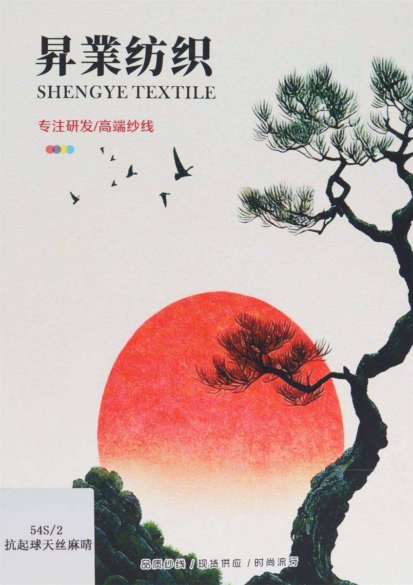 54S/2 抗起球天丝麻晴