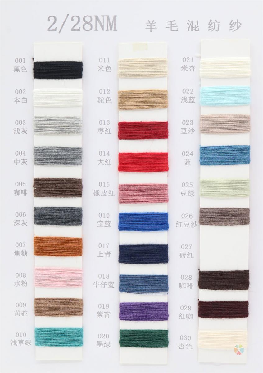 28支 10羊毛混纺纱