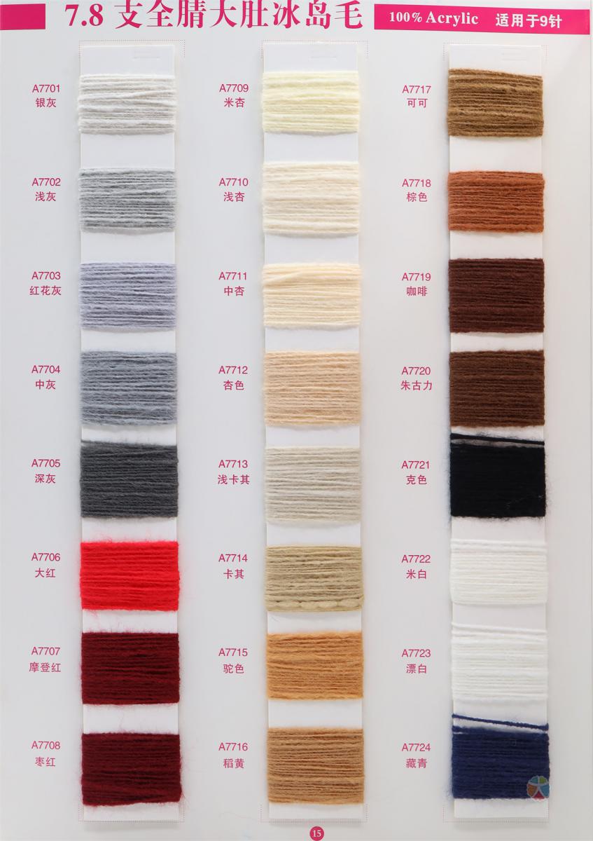 1.3NM/1 2.5NM/1 5.5NM/1 7.8NM/1 大肚冰岛毛