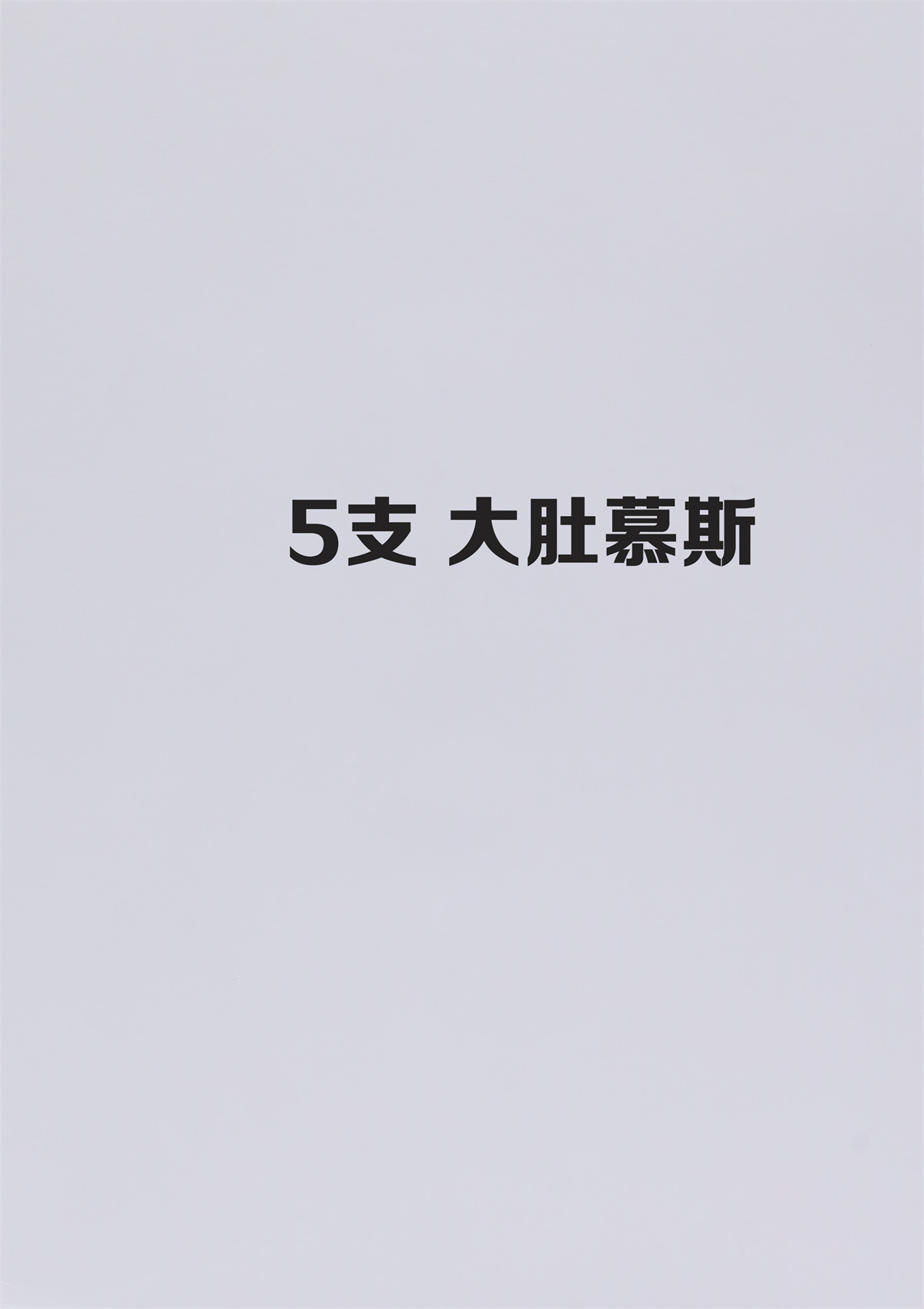 5支大肚慕斯