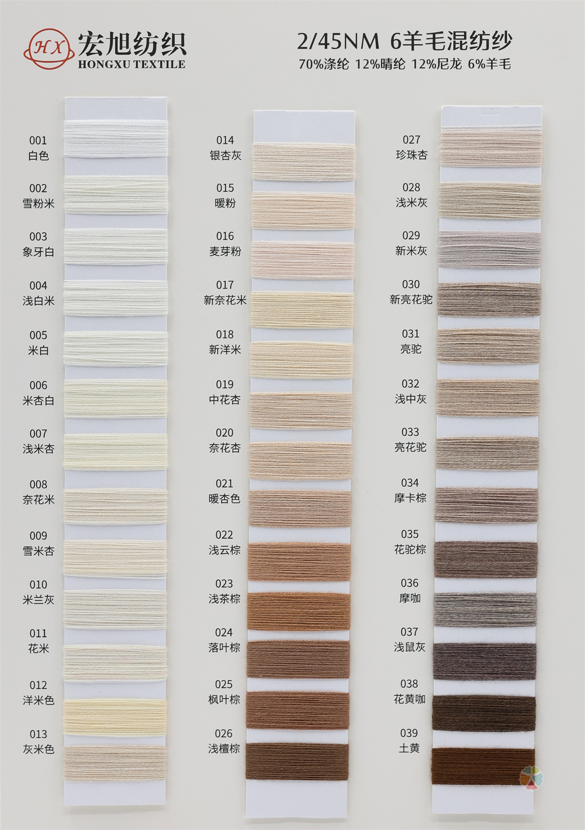 2/45NM 6羊毛混纺纱