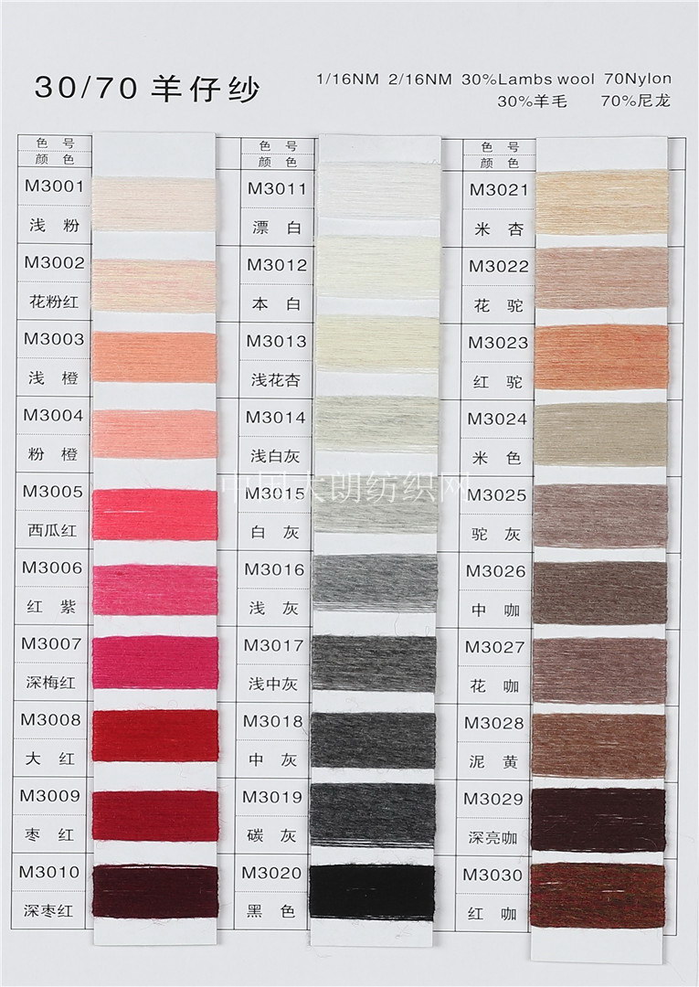 1/16NM 2/16NM 30/70羊仔纱