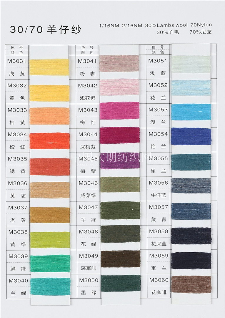 1/16NM 2/16NM 30/70羊仔纱