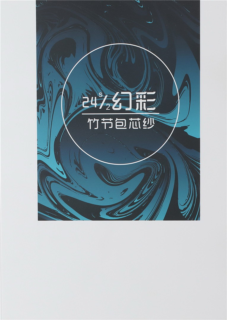 24S/2幻彩竹节包芯纱