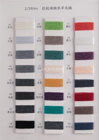 2/28NM抗起球纳米羊毛绒