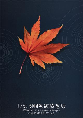 1/5.5NM色纺喷毛纱