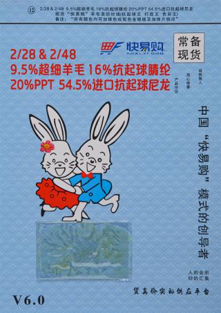 12）2/48NM  9羊毛混纺纱