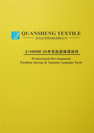 2/48NM 30羊毛抗起球混纺纱