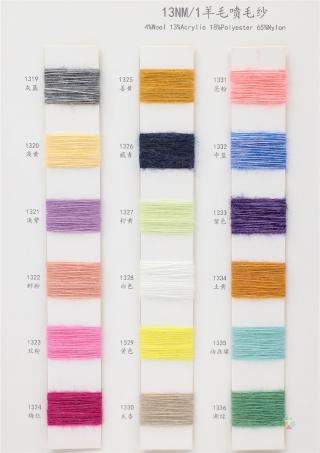 13NM/1羊毛喷毛纱