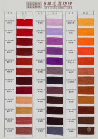60/2NM 6羊毛混纺纱