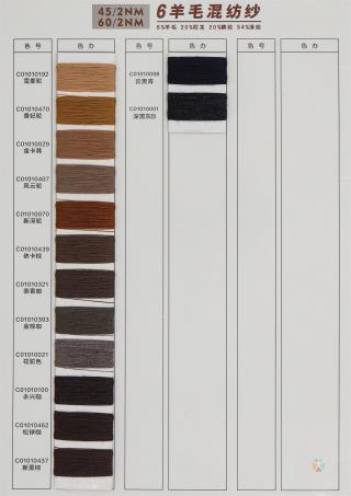 60/2NM 6羊毛混纺纱