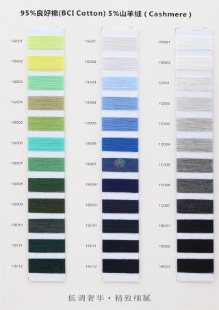 28NM/2 48NM/2 95BCI Cotton 5Cashmere