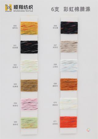 6支彩虹棉腈涤