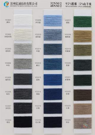 32NM/2&48NM/2 95%棉 5%山羊绒
