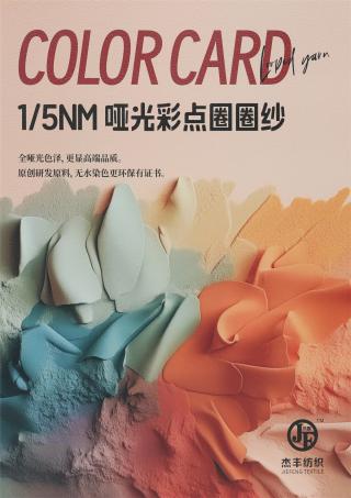 1/5NM 哑光彩点圈圈纱