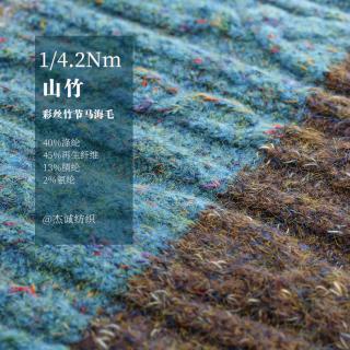  1/4.2Nm 山竹 彩丝竹节马海毛