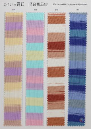 2/48Nm 霓虹-渐变包芯纱