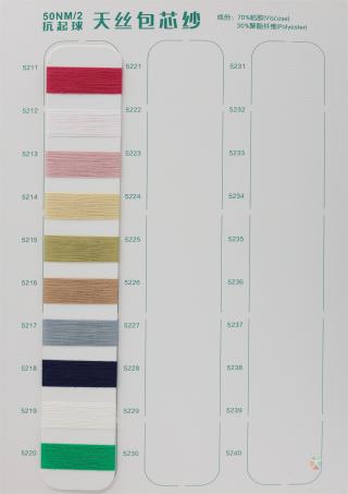 50NM/2 抗起球天丝包芯纱