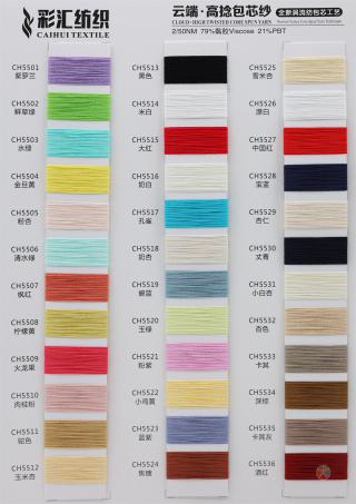 2/50NM 云端·高捻包芯纱（涡流纺）