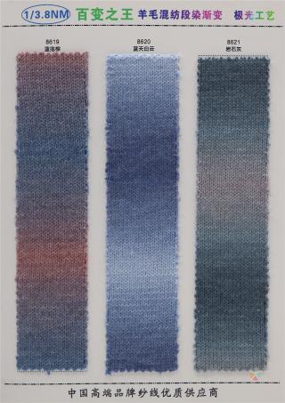 1/3.8NM 6羊毛段染渐变