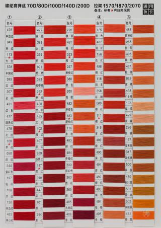 70D/2W有色锦纶高弹丝