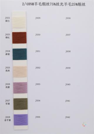 2/48NM 羊毛绢丝