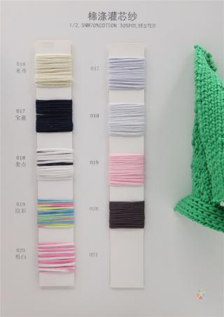 1/2.5NM 棉涤灌心纱