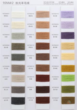 16NM/2 丝光羊毛绒