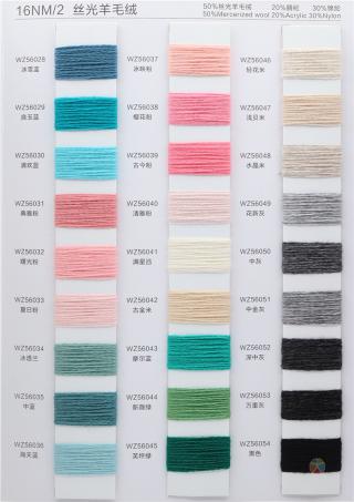 16NM/2 丝光羊毛绒