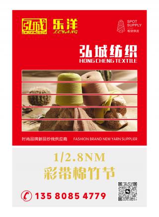 1/2.8NM 彩带棉竹节