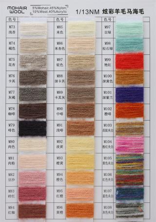 1/13NM 炫彩羊毛马海毛