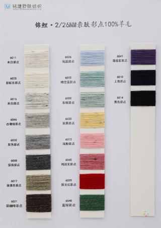 2/26NM 锦鲤·亲肤彩点100%羊毛