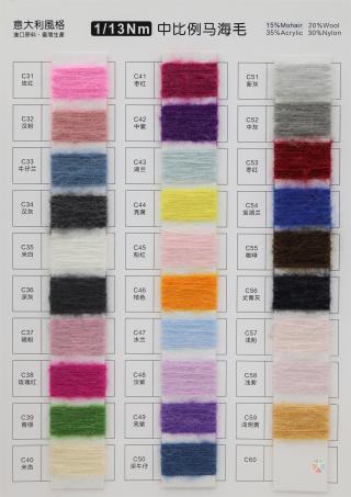 1/13NM 中比例羊毛马海毛