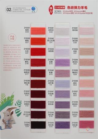 2/45NM 色纺弹力羊毛