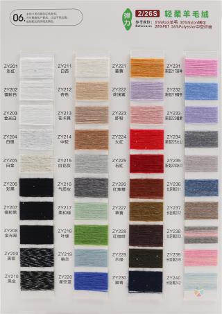 2/26S 经柔羊毛绒