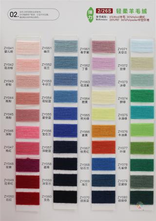 2/26S 经柔羊毛绒