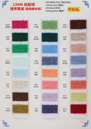 13NM 俏伊芙绒（超级磨毛纱）