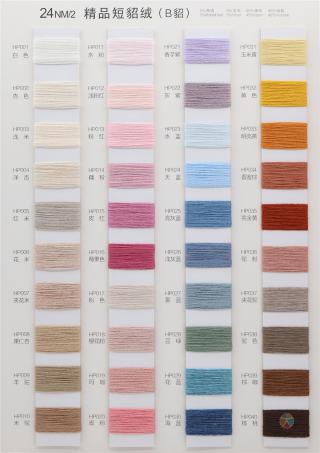 24NM/2 精品短貂绒（B貂）
