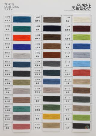 50NM/2 TENCEL CORE-SPUN YARN 50NM/2 天丝包芯纱（丝光）