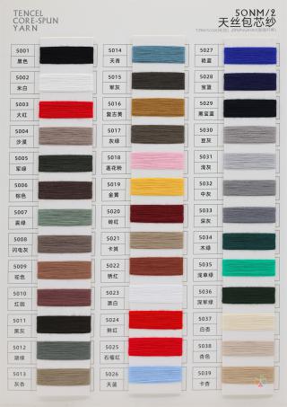 50NM/2 TENCEL CORE-SPUN YARN 50NM/2 天丝包芯纱（丝光）